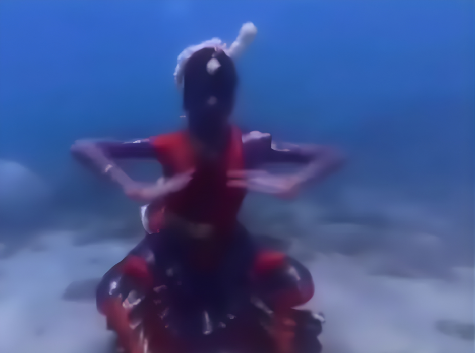 underwater Bharatanatyam performance